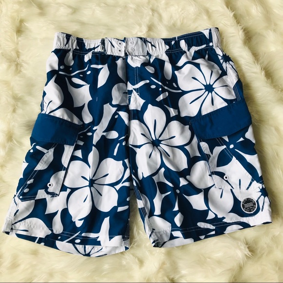 Ron Jon Other - Ron Jon Surf Hibiscus Swim Board Shorts, Size L